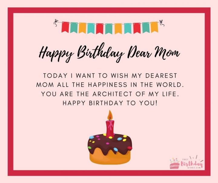 75 Heartwarming Birthday Wishes for Mom - First Birthday Wishes