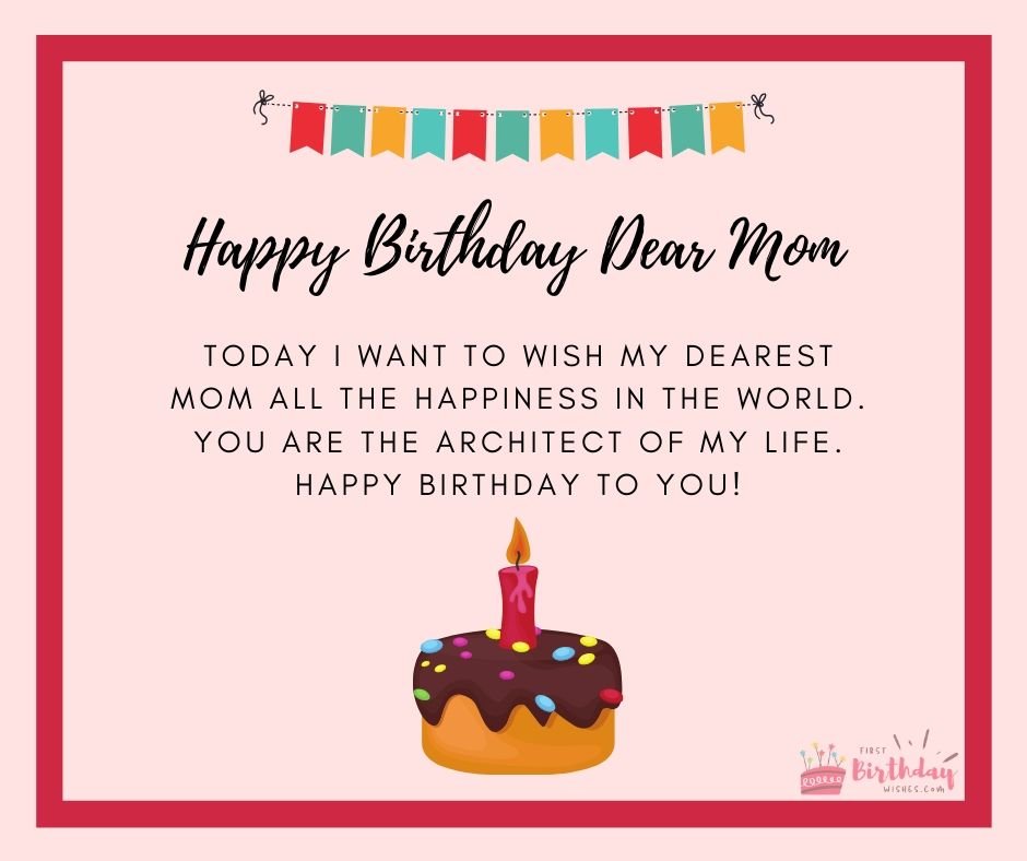 75 Heartwarming Birthday Wishes for Mom - First Birthday Wishes