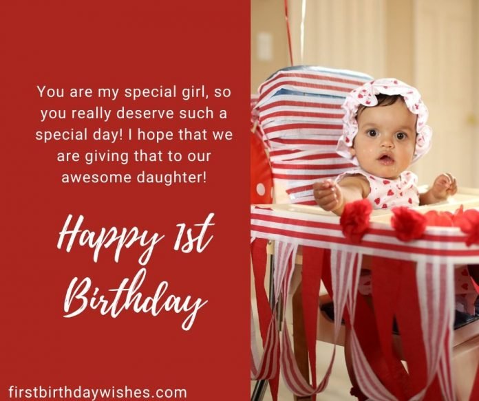 Sweet Happy St Birthday Wishes For Baby Girl