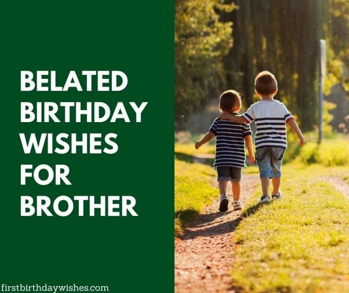 51 Best Belated Birthday Wishes for Brother (2022) - First Birthday Wishes