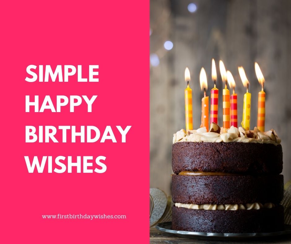 Happy Birthday Wishes Simple Text Friend Massage For Happy Birthday