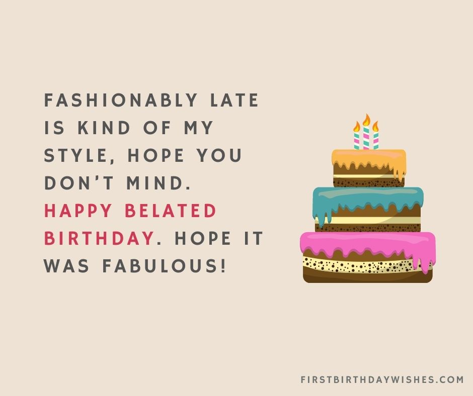 funny belated birthday wishes images