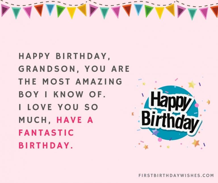 50 Best Birthday Wishes For Grandson from Grandparents