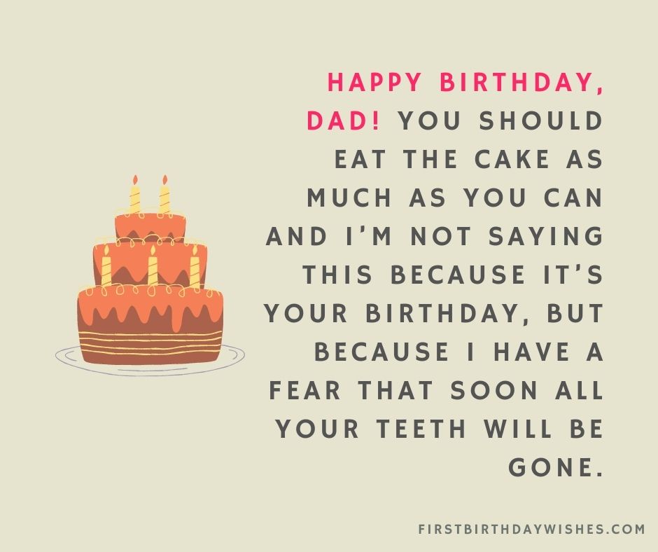 funny happy birthday dad messages