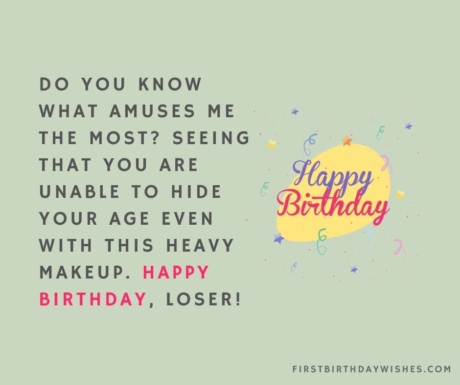 funny birthday wishes for sister